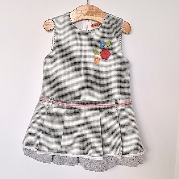 Mayoral Other - Mayoral Houndstooth Floral Dress•Like New